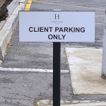 Signage for parking companies